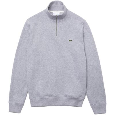Lacoste Small Logo 1/4-Zip Sweater Light Grey 4XL Herren Lacoste Small Logo 1/4-Zip Sweater Light Grey 4XL Herren