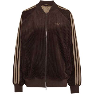 Adidas Originals Corduroy SST Oversized Jacket Aurora Coffee / Khaki Six M Damen Adidas Originals Corduroy SST Oversized Jacket Aurora Coffee / Khaki Six M Damen