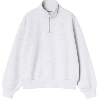Carhartt WIP Carhart WIP Casey High Neck Sweatshirt Ash Heather / Silver M Damen Carhartt WIP Carhart WIP Casey High Neck Sweatshirt Ash Heather / Silver M Damen