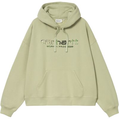 Carhartt WIP Hooded Solar Chrome Sweatshirt Pale Olive L Damen Carhartt WIP Hooded Solar Chrome Sweatshirt Pale Olive L Damen