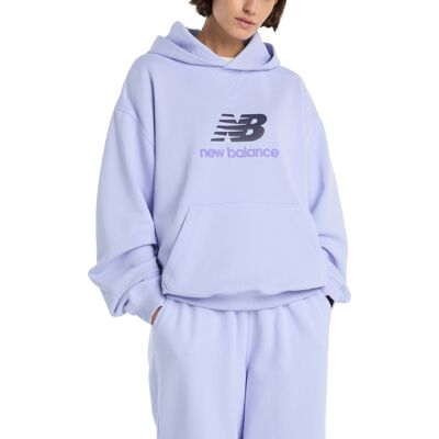 New Balance Athletics French Terry Logo Hoodie Daybreak S Damen New Balance Athletics French Terry Logo Hoodie Daybreak S Damen