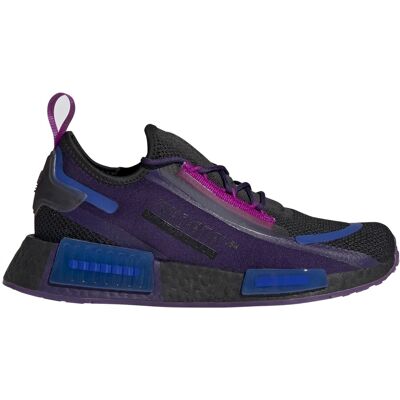 Adidas Originals NMD_R1 Spectoo Sneaker Core Black / Dark Purple / Bold Blue 38 Damen Adidas Originals NMD_R1 Spectoo Sneaker Core Black / Dark Purple / Bold Blue 38 Damen