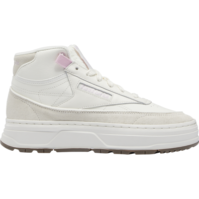 Reebok Club C Geo Mid Sneaker Chalk / Pixel Pink / Taupe 41 Damen Reebok Club C Geo Mid Sneaker Chalk / Pixel Pink / Taupe 41 Damen