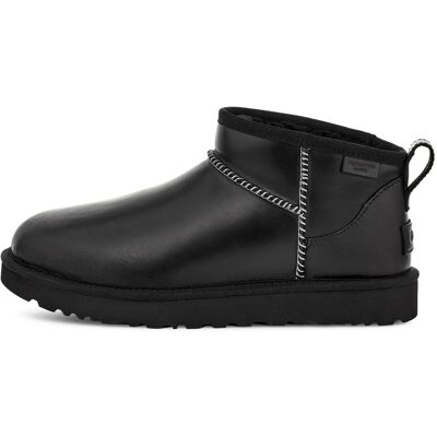 UGG Classic Ultra Mini Leather Black 38 Damen UGG Classic Ultra Mini Leather Black 38 Damen