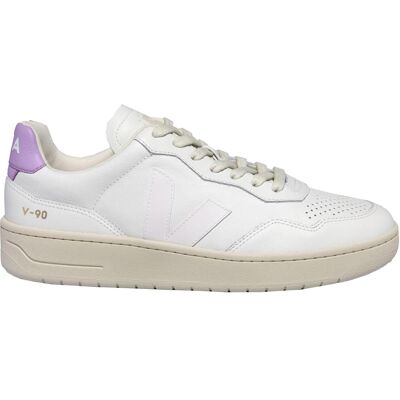 Veja V-90 Leather Extra White / Orchid 37½ Damen Veja V-90 Leather Extra White / Orchid 37½ Damen