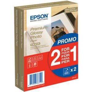 EPSON C13S042167 Premium Glossy Photo Paper, 100 x 150 mm, 255g/qm, 2x40 Blatt