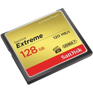 SanDisk Extreme 128 GB CompactFlash Speicherkarte bis zu 120 MB/s