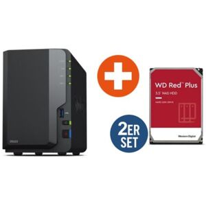 Synology Diskstation DS223 NAS System 2-Bay inkl. 2x 4TB WD Red Plus WD40EFPX