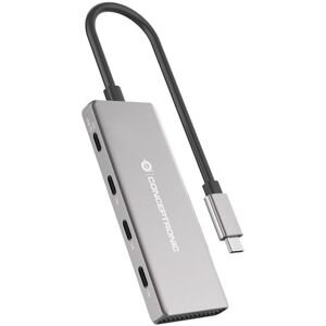 Conceptronic HUBBIES16G 4-Port USB 3.2 Gen-2 Hub, 10Gbps, USB-C x 4, 100W USB PD