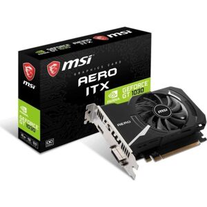 MSI GeForce GT 1030 Aero ITX OC 2GB GDDR4 Grafikkarte DVI/HDMI