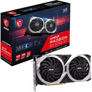 MSI AMD Radeon RX 6750 XT Mech 2X 12G V1 12GB Grafikkarte GDDR6 HDMI/3x DP