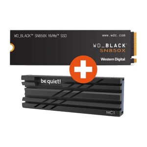 Western Digital WD_BLACK SN850X NVMe SSD 2 TB M.2 2280 PCIe 4.0 inkl. be quiet! MC1 Kühlkörper