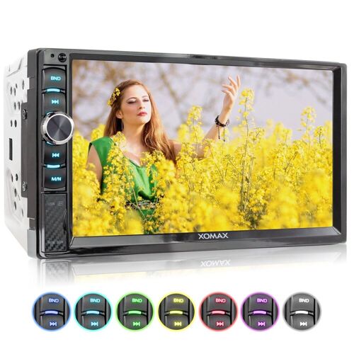 XOMAX »XM-2V719 Autoradio mit 7 Zoll Touchscreen Bildschirm, Bluetooth, USB, SD, AUX, 2 DIN« Autoradio