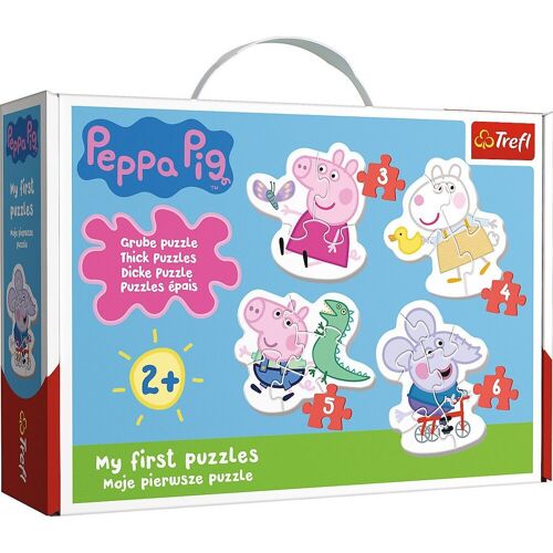 Trefl Puzzle »Mein erstes Puzzle - Peppa Pig, 3-6 Teile«, Puzzleteile