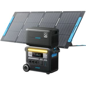 Anker Solargenerator 767 (PowerHouse 767 mit 200W Solarpanel und Erweiterungsakku (2300W   4096Wh))