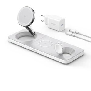 Anker MagGo Kabellose Ladestation (3-in-1 Pad) Weiß