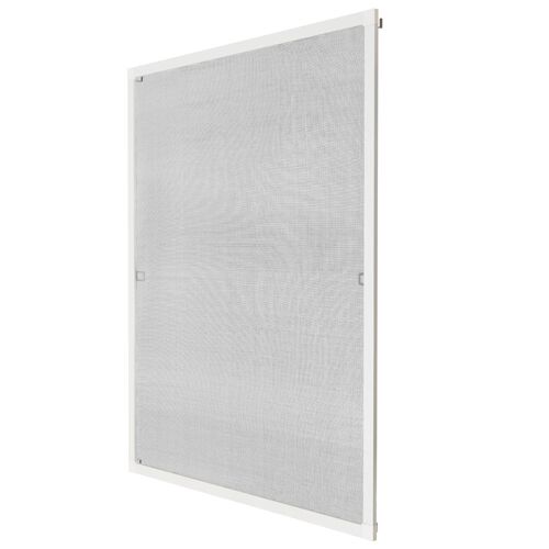 tectake Fliegengitter für Fensterrahmen - 120 x 140 cm, weiß