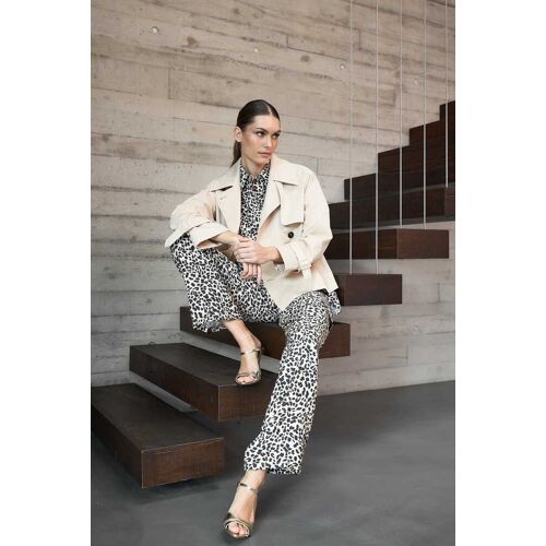 MARC AUREL Jacke aus schimmerndem Baumwoll-Mix weiß 40