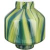 Tischvase GILDE Verdo, Höhe ca. 22 cm Vasen Gr. H: 22 cm Ø 19 cm, grün Blumenvasen dekorative Vase aus Glas, Blumenvase