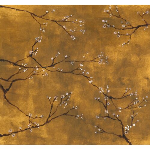 Art for the home Fototapete Chinese bloesem, 280 cm Länge B/L: 3 m x 2,8 gelb Fototapeten Tapeten Bauen Renovieren