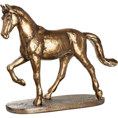 Tierfigur GILDE "Pferd" Dekofiguren Gr. B/H/T: 28,5 cm x 22,5 cm x 9 cm, Tier, braun Tierfiguren