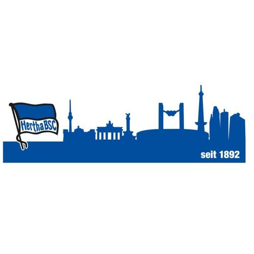 Wall-Art Wandtattoo WALL-ART „Fußball Hertha BSC Skyline“ Wandtattoos Gr. B/H/T: 140 cm x 45 cm x 0,1 cm, blau Wandtattoos Wandsticker