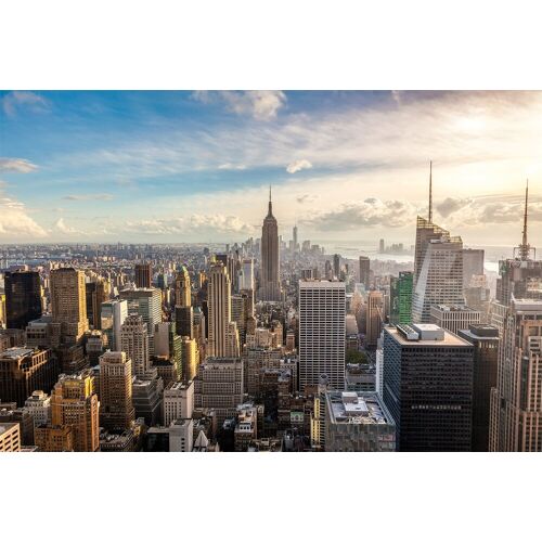 Papermoon Fototapete New York City Skyline B/L: 2,5 m x 1,86 m, Bahnen: 5 St. bunt Fototapeten Tapeten Bauen Renovieren