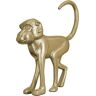 Tierfigur GILDE "Skulptur Monkey" Dekofiguren Gr. B/H/T: 30 cm x 34 cm x 8 cm, goldfarben Tierfiguren