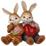 Osterhase GOEBEL "Figur Hasen - Mein Valentins-Schatz" Dekofiguren Gr. B/H/T: 12 cm x 12 cm x 8 cm, bunt Dekofiguren Osterfigur, Dekofigur, Ostern, Osterdekoration