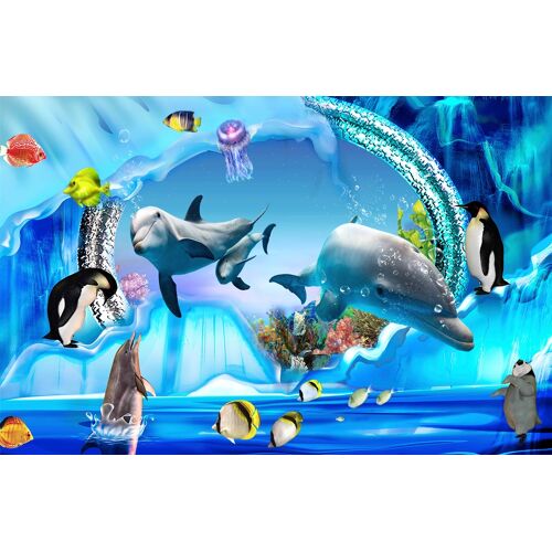 Preis papermoon fototapete 3d design delfine
