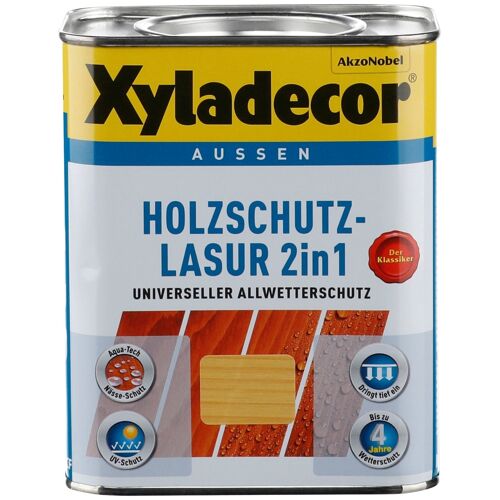 XYLADECOR  Holzschutzlasur "2in1" Farben 0,75 Liter, natur 0,75 l, beige Holzfarben Lasuren Farben