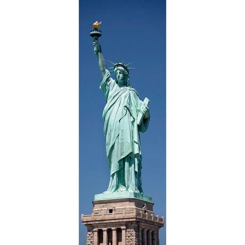 ARCHITECTS PAPER Fototapete „Statue Of Liberty“ Tapeten Tapete New York Fototapete Panel 1,00m x 2,80m Gr. B/L: 1 m x 2,8 m, bunt (blau, grau, grün) Fototapeten Stadt