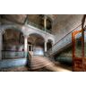 PAPERMOON Fototapete "Verlassenes Krankenhaus Beelitz" Tapeten Gr. B/L: 4,5 m x 2,8 m, Bahnen: 9 St., bunt (mehrfarbig) Fototapeten