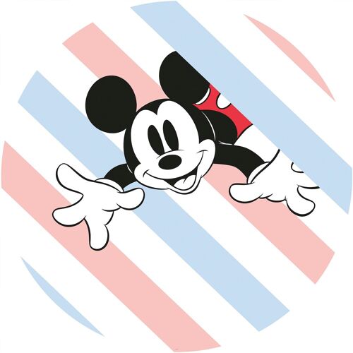Komar Wandtattoo KOMAR „Mickey Hang in There“ Wandtattoos Gr. B/H/T: 125 cm x 125 cm x 0,1 cm, Disney, bunt Wandtattoos Wandsticker selbstklebend