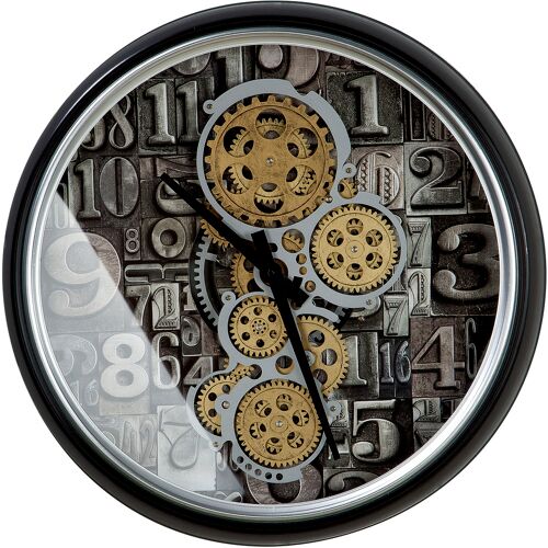 Casablanca By Gilde Wanduhr CASABLANCA BY GILDE „Wanduhr Numbers“ Wanduhren Gr. B/H/T: 51 cm x 51 cm x 9 cm, bunt (schwarz, altgoldfarben) Wanduhren