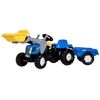 Tretfahrzeug ROLLY TOYS NH T7040 Tretfahrzeuge blau Kinder Kettcar Tretfahrzeug