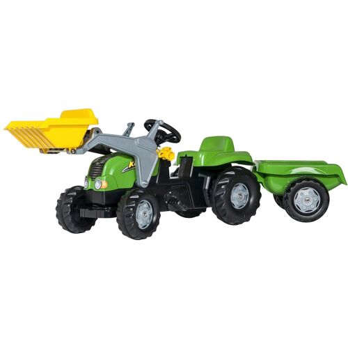 Rolly Toys Tretfahrzeug ROLLY TOYS Tretfahrzeuge grün Kinder Kettcar Tretfahrzeug Traktor mit Trailer und Lader