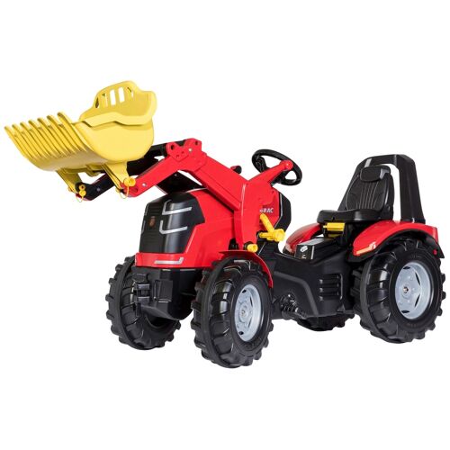 Rolly Toys Tretfahrzeug ROLLY TOYS „X-Trac Premium“ Tretfahrzeuge rot Kinder Kettcar Tretfahrzeug Kindertraktor mit Lader
