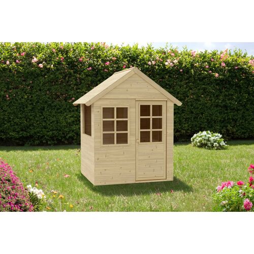 Spielhaus 50NRTH "»Holz Spielhaus, Holla«" Spielhäuser beige (natur) Kinder Spielhaus