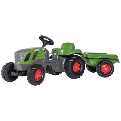 Rolly Toys Tretfahrzeug ROLLY TOYS „Fendt 516 Vario“ Tretfahrzeuge grün Kinder Kettcar Tretfahrzeug Traktor mit Trailer