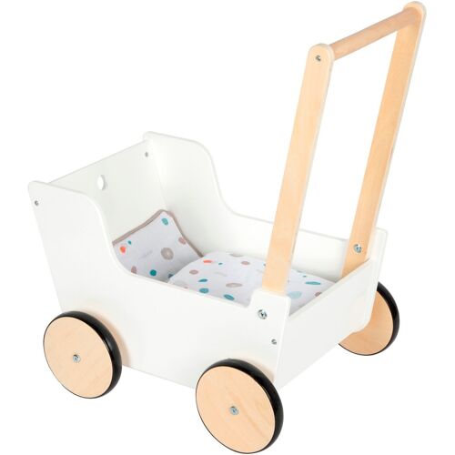 Puppenwagen SMALL FOOT "Little Button" weiß Kinder Puppenwagen -trage