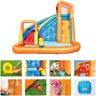 Planschbecken BESTWAY "H2OGO™ Wasserpark Turbo Splash" Gr. B/H/L: 320 cm x 270 cm x 365 cm, bunt Planschbecken