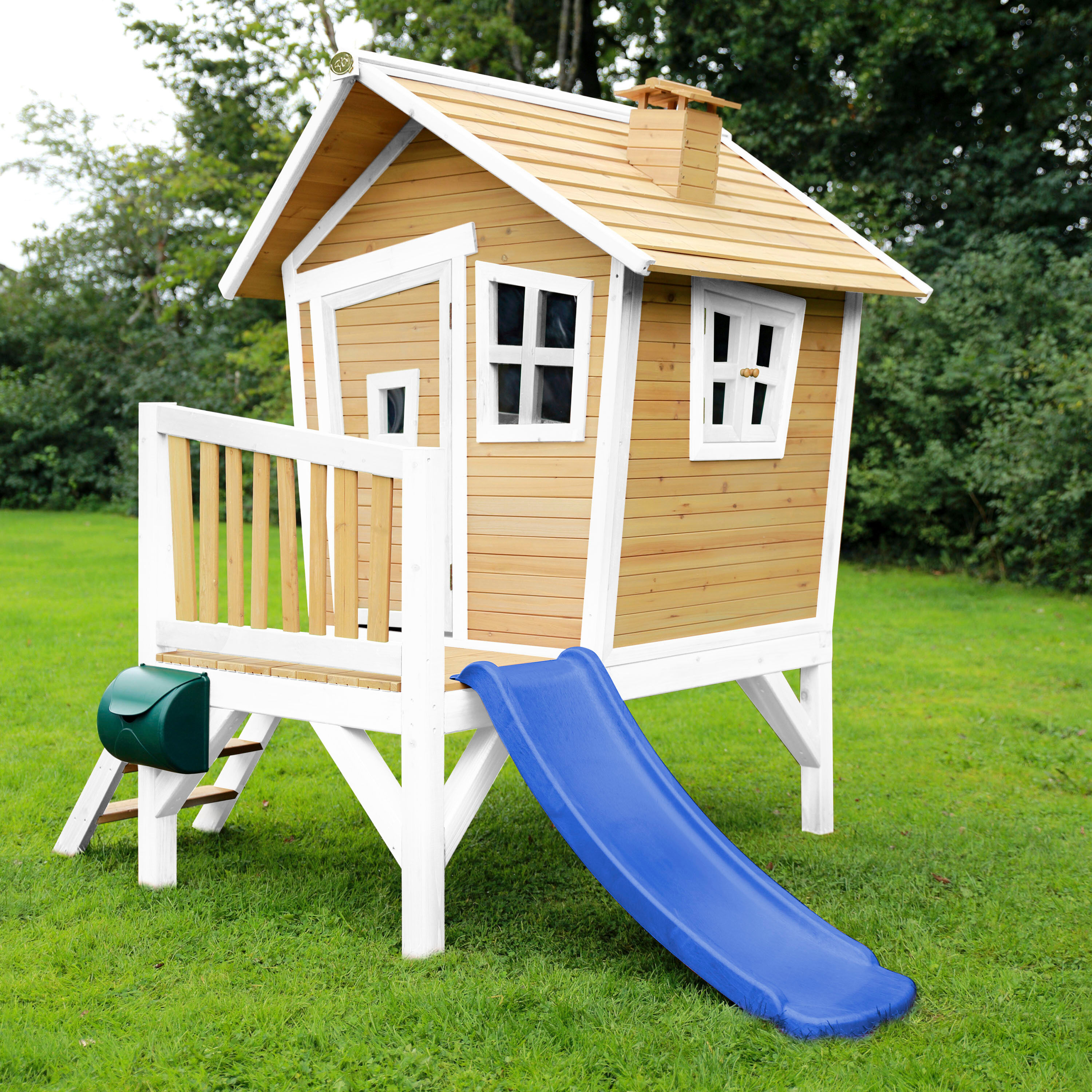 Axi Spielhaus AXI "Robin" Spielhäuser bunt (braun, weiß, blau) Kinder Spielhaus