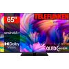 E (A bis G) TELEFUNKEN QLED-Fernseher D65Q700M6CW Fernseher schwarz LED Fernseher