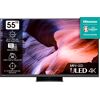 G (A bis G) HISENSE Mini-LED-Fernseher 55U8KQ Fernseher grau (anthrazit) 4k Fernseher