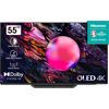 G (A bis G) HISENSE OLED-Fernseher 55A85K Fernseher grau (anthrazit) LED Fernseher