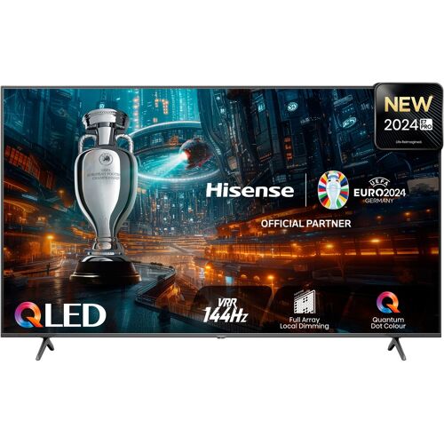 F (A bis G) HISENSE QLED-Fernseher "55E77NQ PRO" Fernseher grau LED Fernseher