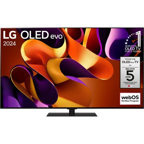 F (A bis G) LG OLED-Fernseher "OLED65G49LS" Fernseher schwarz LED Fernseher