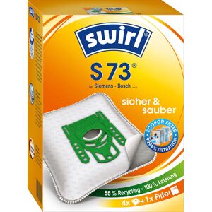 SWIRL Staubsaugerbeutel "Swirl S 73" Staubbeutel 4er- Pack orange Staubsaugerbeutel Staubbeutel