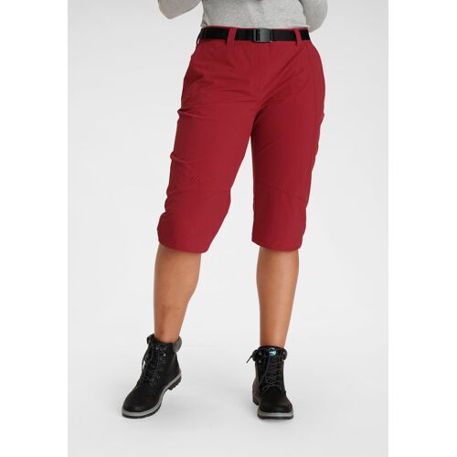 Caprihose MAIER SPORTS Gr. 50, N-Gr, rot (rost, rot) Damen Hosen Caprihosen